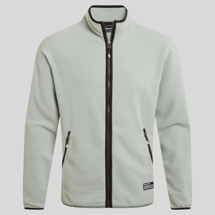 Mens Full Zip Fleece Craghoppers CO2 Renu Full Zip Fleece Lichen Green Mens Full Zip Fleece Craghoppers CO2 Renu Full Zip Fleece Lichen Green