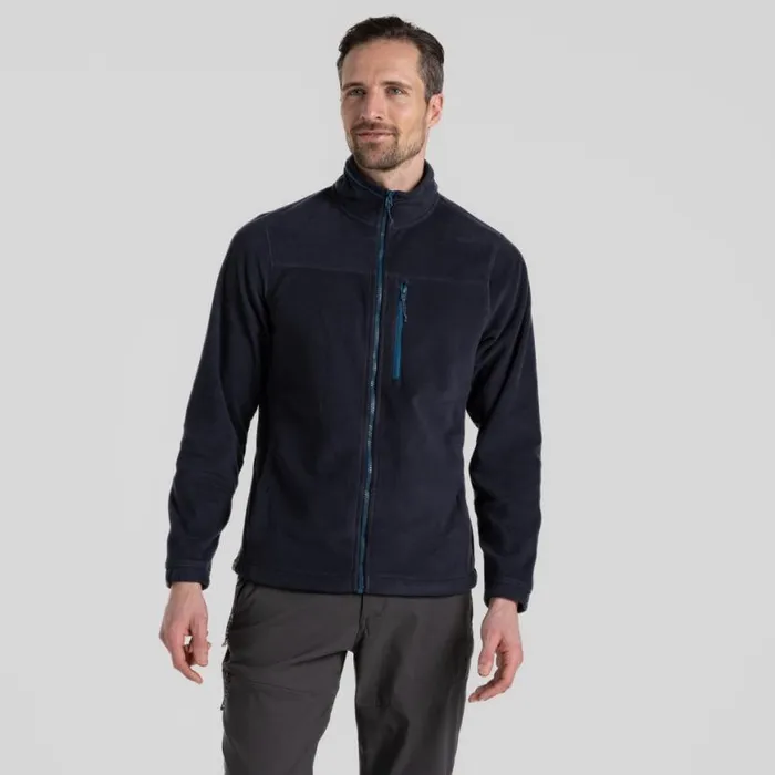 Mens Full Zip Fleece Craghoppers Corey Plus II Insulating Jacket Dark Navy