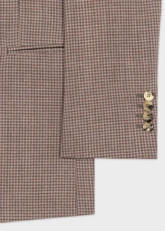 Mens Gingham DuoCheck Wool SlimFit SuitGingham DuoCheck Wool Buggy Lined BlazerDuo Check Wool Single Pleat Pants Paul Smith Suits