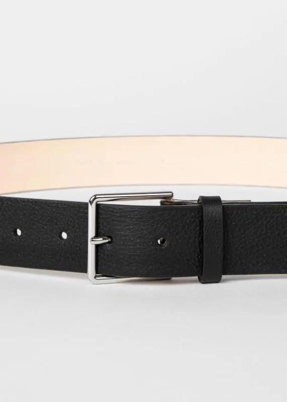 Mens Grained Leather 039Signature Stripe039 Belt Paul Smith Belts Mens Grained Leather 039Signature Stripe039 Belt Paul Smith Belts