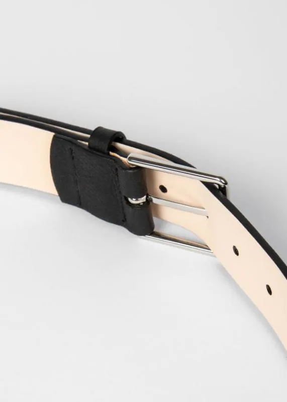 Mens Grained Leather 039Signature Stripe039 Belt Paul Smith Belts Mens Grained Leather 039Signature Stripe039 Belt Paul Smith Belts