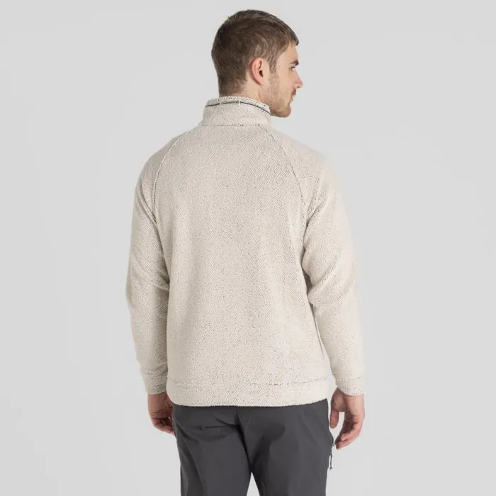 Mens Half Zip Fleece Craghoppers Karlton Half Zip Fleece Ecru Mens Half Zip Fleece Craghoppers Karlton Half Zip Fleece Ecru
