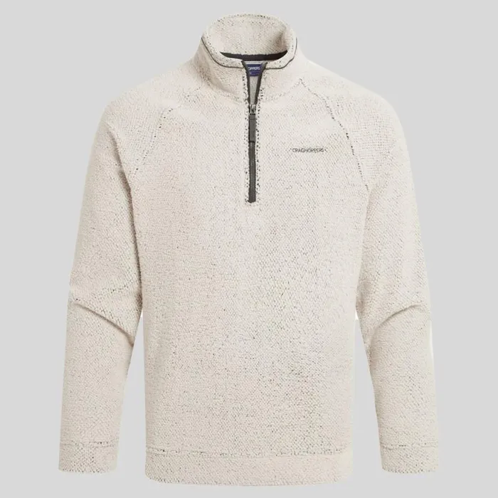 Mens Half Zip Fleece Craghoppers Karlton Half Zip Fleece Ecru Mens Half Zip Fleece Craghoppers Karlton Half Zip Fleece Ecru