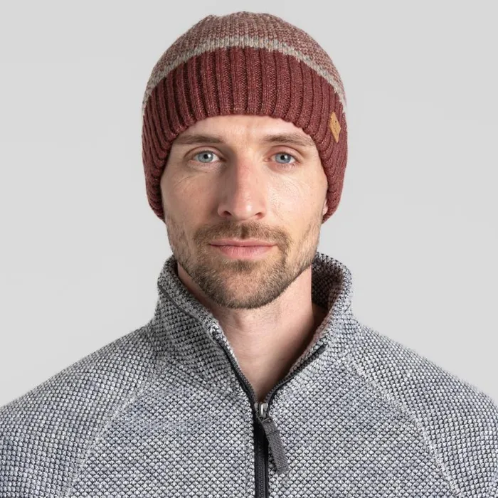 Mens Hats Craghoppers Forster Beanie Axinite Red Mens Hats Craghoppers Forster Beanie Axinite Red