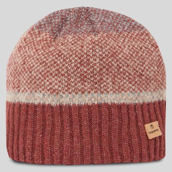 Mens Hats Craghoppers Forster Beanie Axinite Red Mens Hats Craghoppers Forster Beanie Axinite Red
