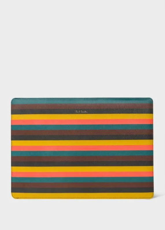 MensHome Paul Smith X Native Union 8211 039Artist Stripe039 Leather MacBook Sleeve Paul Smith Cases and Covers