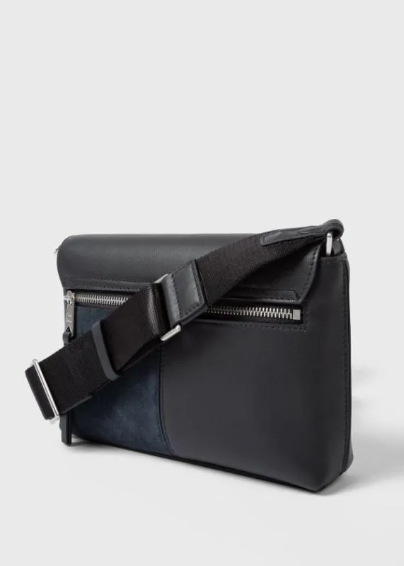 Mens Leather Contrast Panel CrossBody Bag Paul Smith Bags Mens Leather Contrast Panel CrossBody Bag Paul Smith Bags