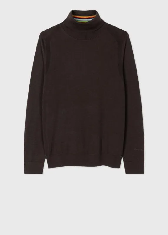 Mens Merino Wool Roll Neck Sweater Paul Smith Sweaters