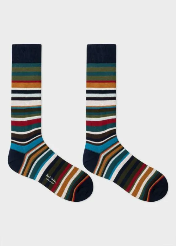 Mens Navy MultiStripe Socks Paul Smith Socks Mens Navy MultiStripe Socks Paul Smith Socks