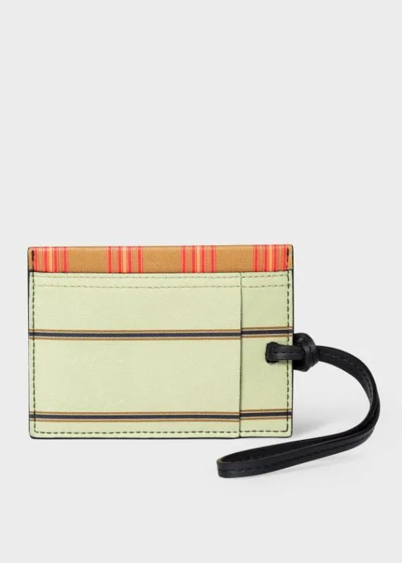 Mens Patchwork Stripe Lanyard Wallet Paul Smith Wallets