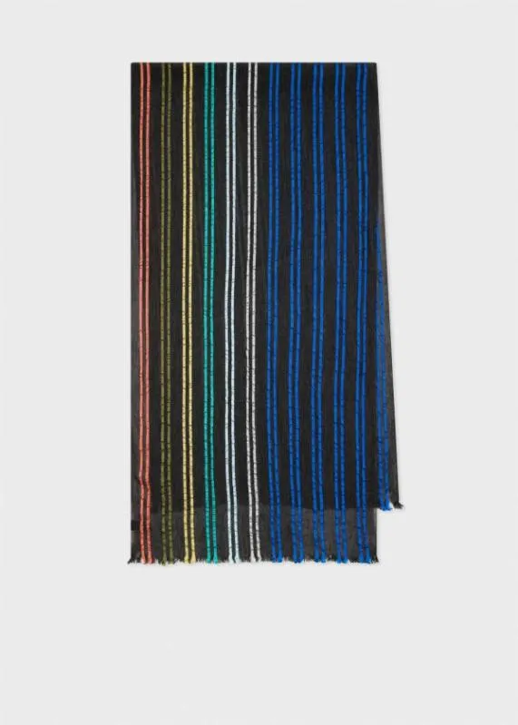 Mens Rainbow Stripe Scarf Paul Smith Scarves