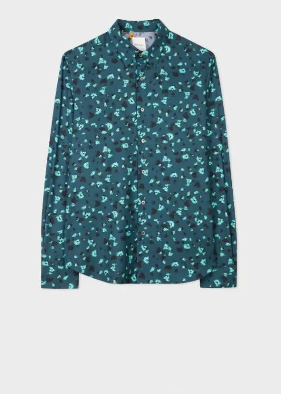 Mens SlimFit 039Hazy Floral039 Shirt Paul Smith Shirts