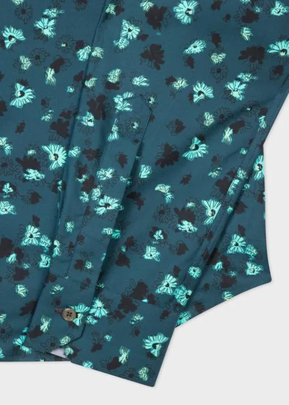 Mens SlimFit 039Hazy Floral039 Shirt Paul Smith Shirts