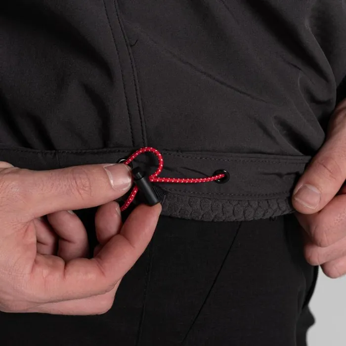 Mens Softshell Jackets Craghoppers Seer Hooded Jacket Black Black Pepper Mens Softshell Jackets Craghoppers Seer Hooded Jacket Black Black Pepper