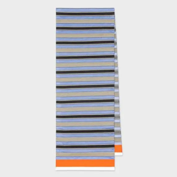 Mens Stripe SilkBlend Scarf Paul Smith Scarves Mens Stripe SilkBlend Scarf Paul Smith Scarves