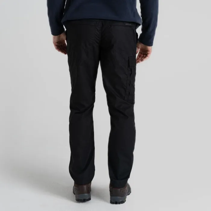 Mens Walking Trousers Craghoppers Expert Kiwi Tailored Trousers Black