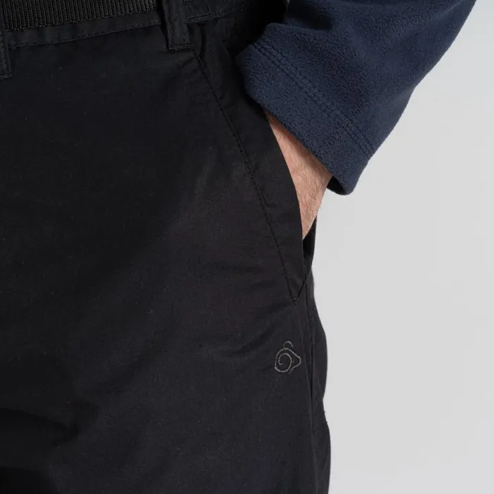 Mens Walking Trousers Craghoppers Expert Kiwi Tailored Trousers Black