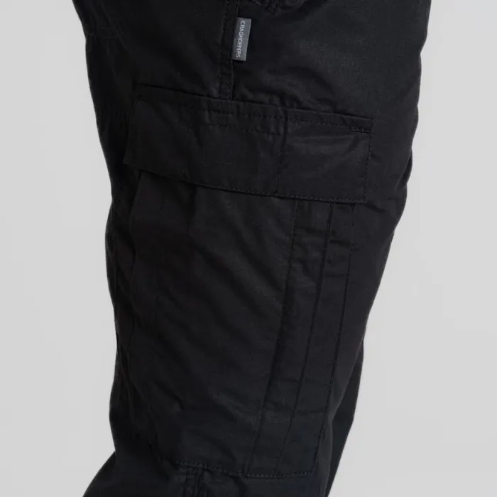 Mens Walking Trousers Craghoppers Expert Kiwi Tailored Trousers Black
