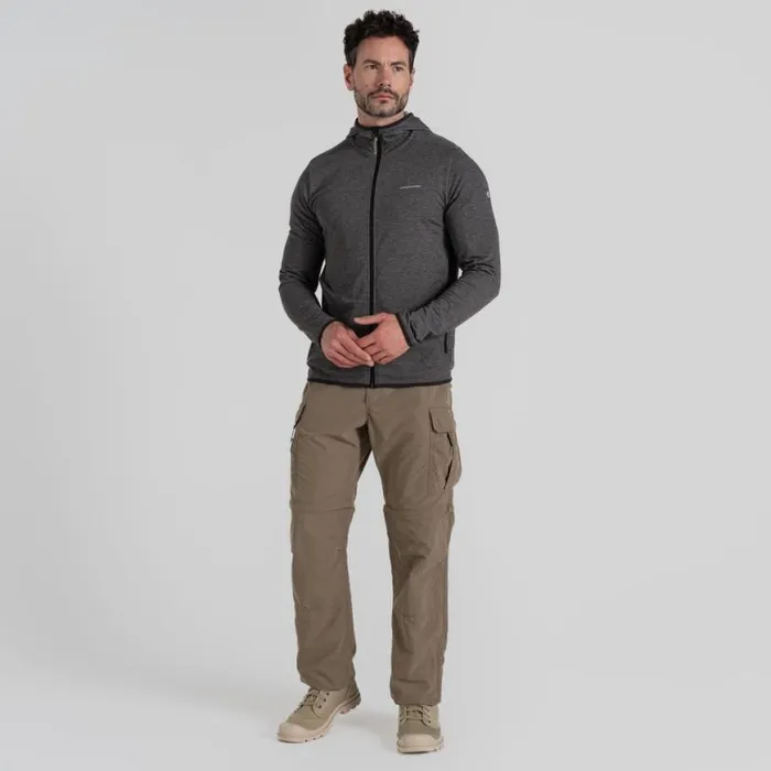Mens Walking Trousers Craghoppers NosiLife Convertible Cargo Trouser III Pebble