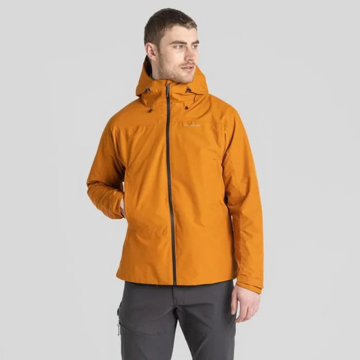 Mens Waterproof Jackets Craghoppers Creevey Waterproof Jacket Pumpkin Spice