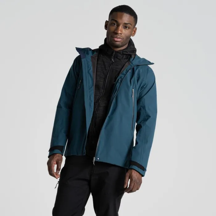 Mens Waterproof Jackets Craghoppers Dynamic Pro II Waterproof Jacket Dark Aegean Blue Mens Waterproof Jackets Craghoppers Dynamic Pro II Waterproof Jacket Dark Aegean Blue