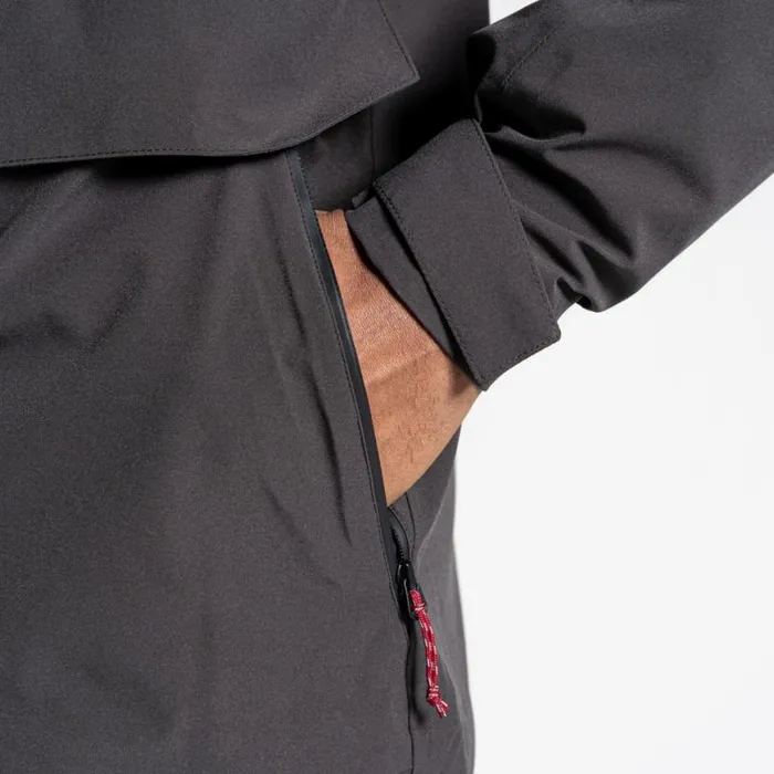 Mens Waterproof Jackets Craghoppers Lorton Stretch Waterproof Jacket Black Pepper Mens Waterproof Jackets Craghoppers Lorton Stretch Waterproof Jacket Black Pepper
