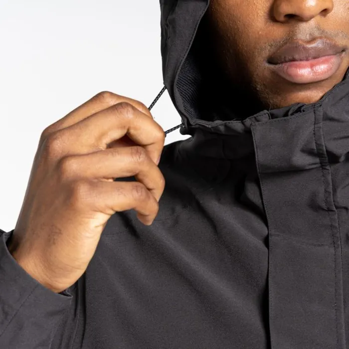 Mens Waterproof Jackets Craghoppers Lorton Stretch Waterproof Jacket Black Pepper Mens Waterproof Jackets Craghoppers Lorton Stretch Waterproof Jacket Black Pepper