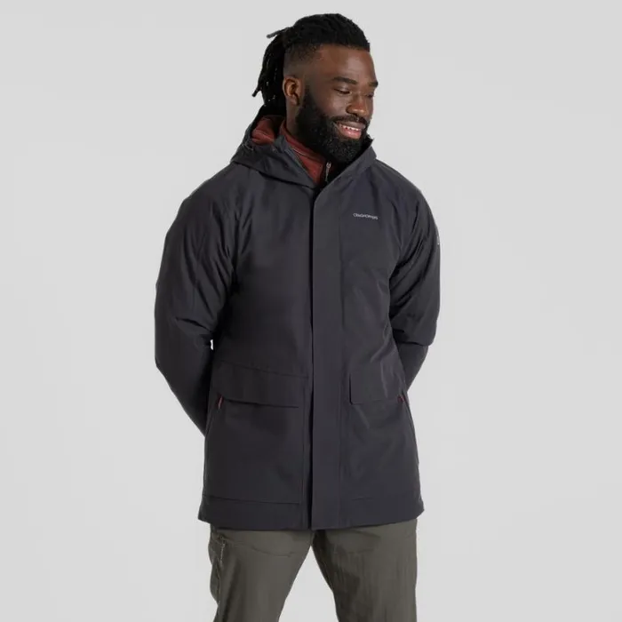 Mens Waterproof Jackets Craghoppers Lorton Thermic Jacket Dark Iron