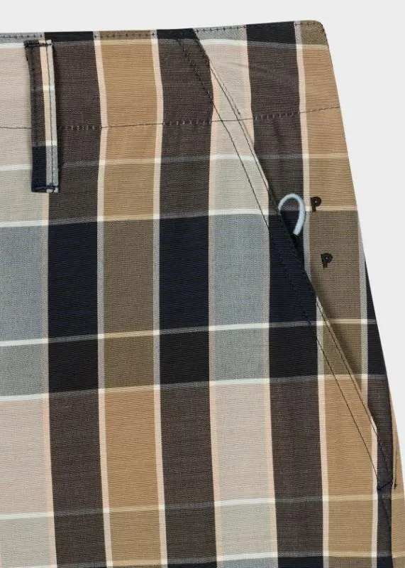 Mens WoolBlend Check Cargo Shorts Paul Smith Shorts