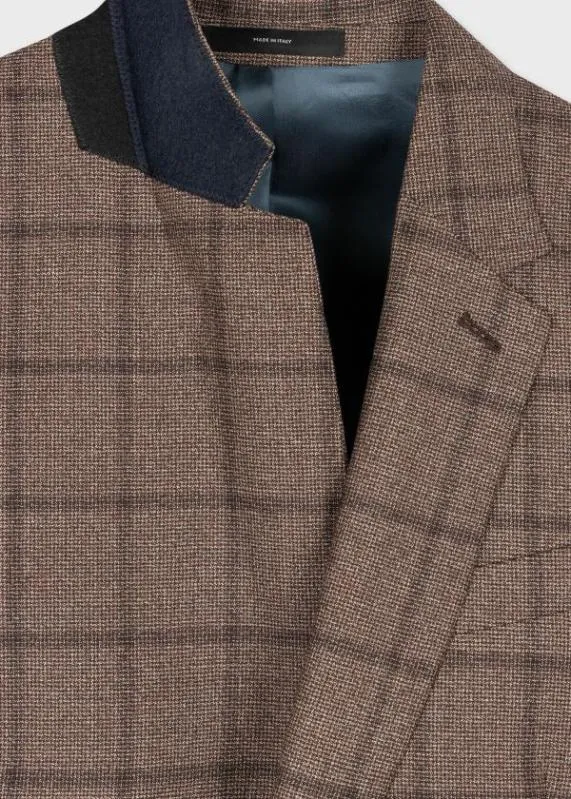 Mens Wool Check TwoButton Blazer Paul Smith Blazers