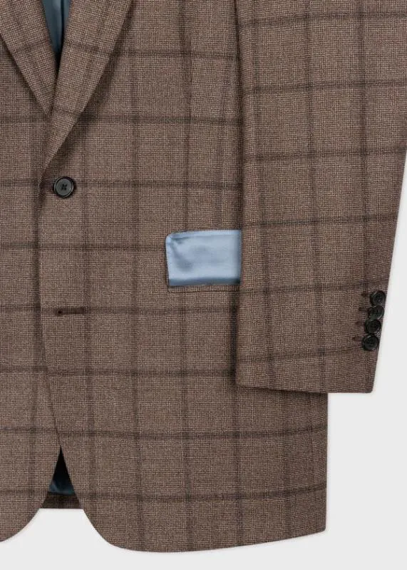 Mens Wool Check TwoButton Blazer Paul Smith Blazers