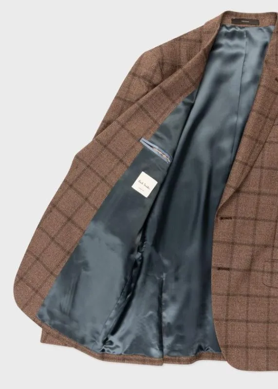 Mens Wool Check TwoButton Blazer Paul Smith Blazers