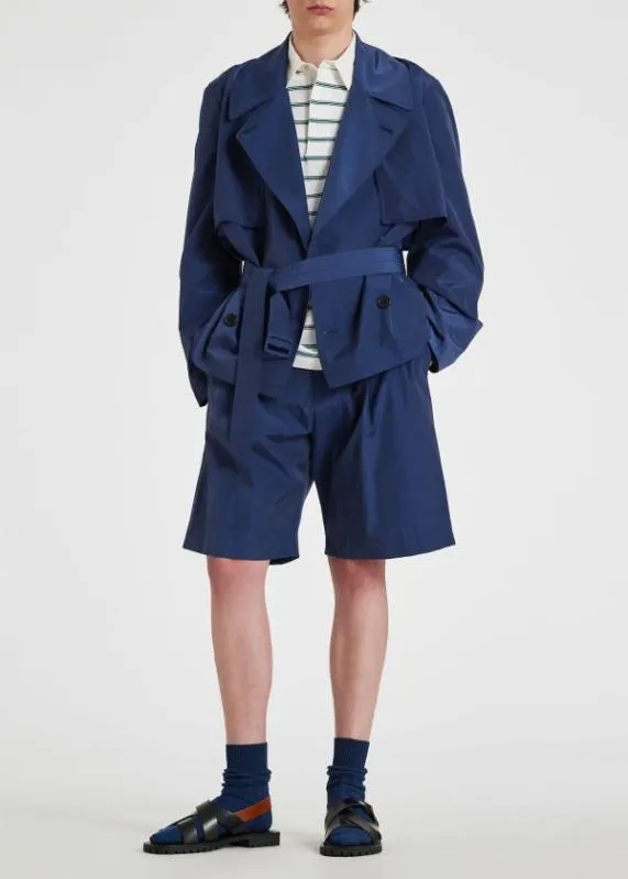Mens WoolNylon Pleated Shorts Paul Smith Shorts