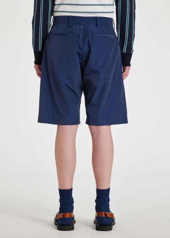 Mens WoolNylon Pleated Shorts Paul Smith Shorts