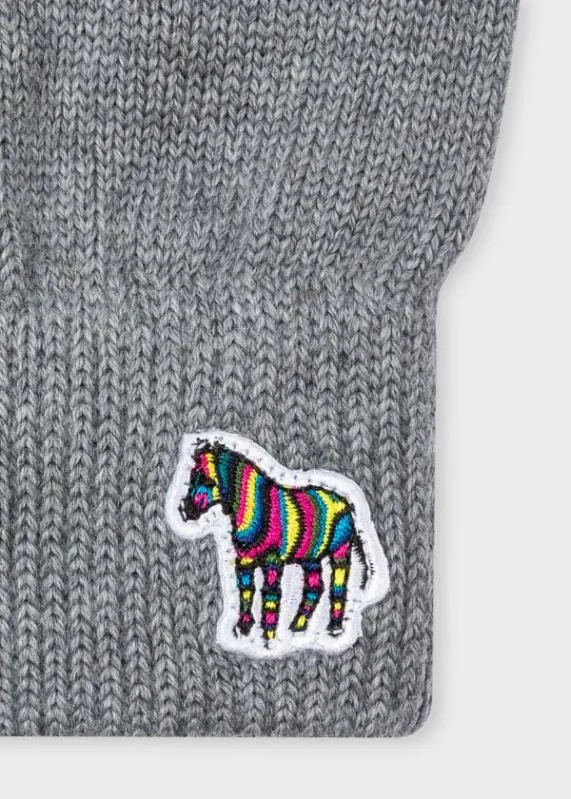 Mens Zebra Logo Wool Gloves Paul Smith Hats and Gloves Mens Zebra Logo Wool Gloves Paul Smith Hats and Gloves