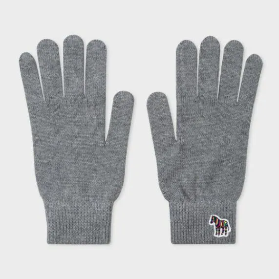 Mens Zebra Logo Wool Gloves Paul Smith Hats and Gloves Mens Zebra Logo Wool Gloves Paul Smith Hats and Gloves