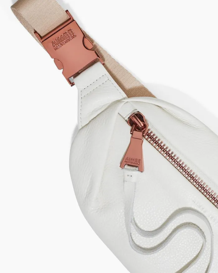 Milan Bum Bag Vanilla Ice With Chocolate Rose Gold Women Aimee Kestenberg Bum Bags and Belt Bags