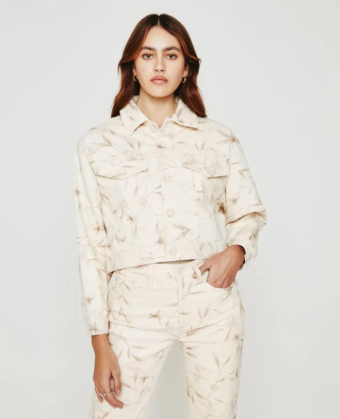 Mirah Jacket Winter Flower Almond Biscotti Women AG Jeans Jackets