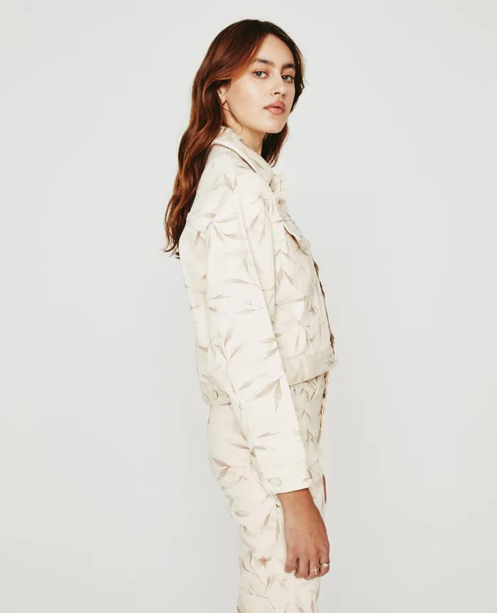Mirah Jacket Winter Flower Almond Biscotti Women AG Jeans Jackets Mirah Jacket Winter Flower Almond Biscotti Women AG Jeans Jackets