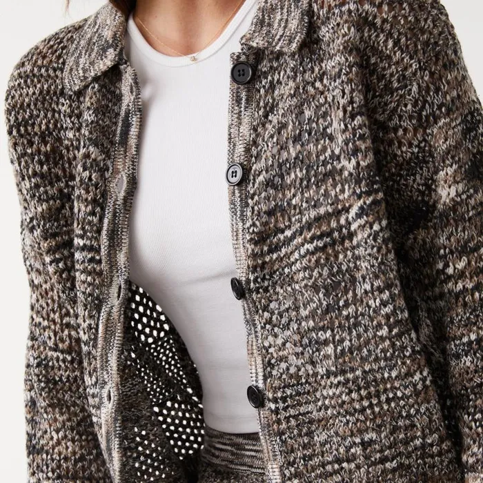 MONROW Jackets Spacedye Crochet Cardigan 8211 Women
