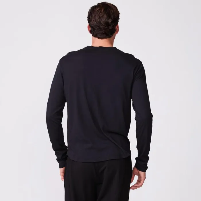 MONROW Men039s Long Sleeve Henley 8211 Men