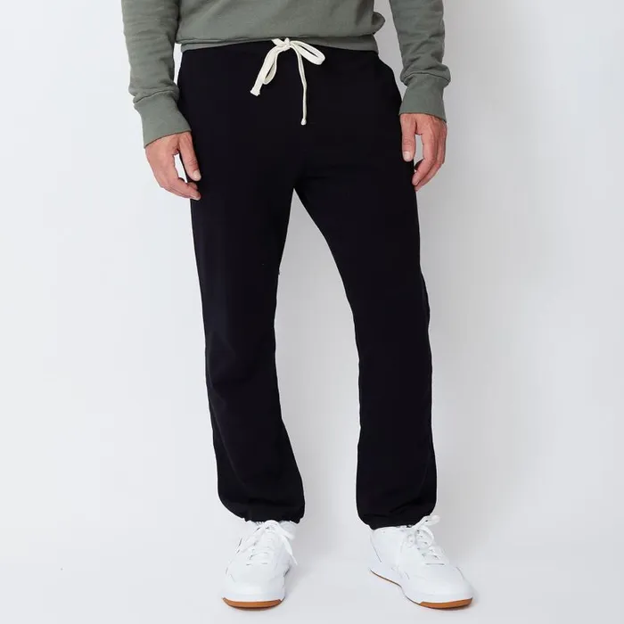 MONROW Men039s Men039s Vintage Sweats 8211 Black Color 8211 Men