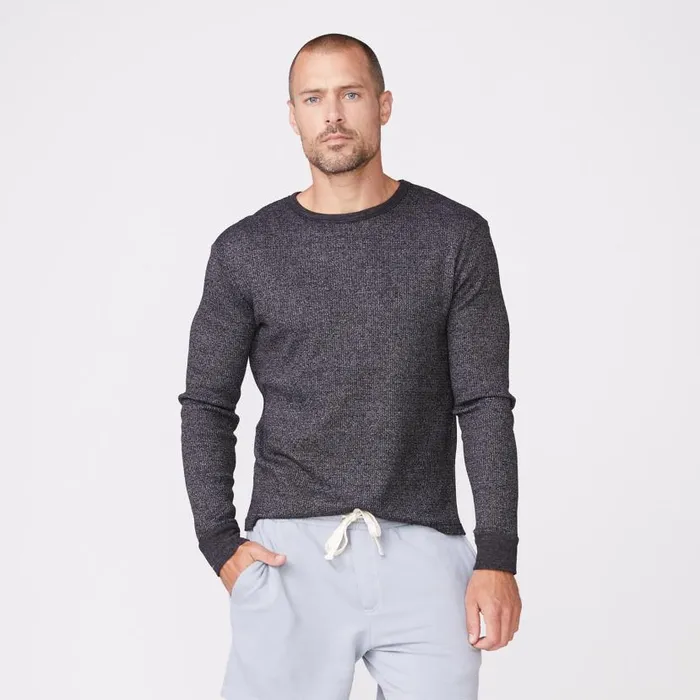 MONROW Men039s Thermal Long Sleeve Crew 8211 Men
