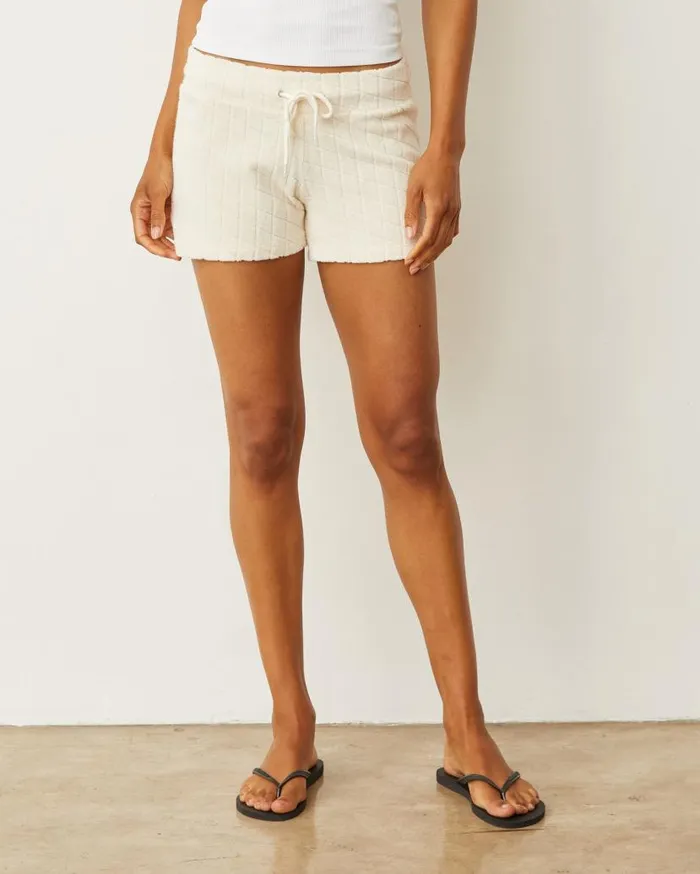 MONROW Shorts Diamond Terry Cloth Vintage Short 8211 Women