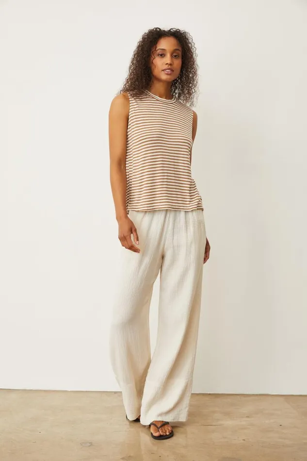 MONROW Tanks Stripe Muscle Tank 8211 Women