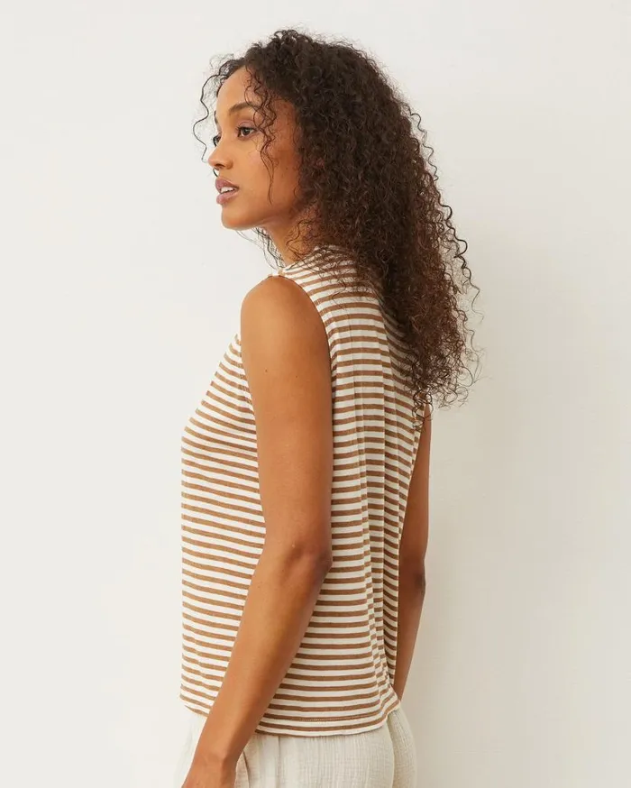 MONROW Tanks Stripe Muscle Tank 8211 Women
