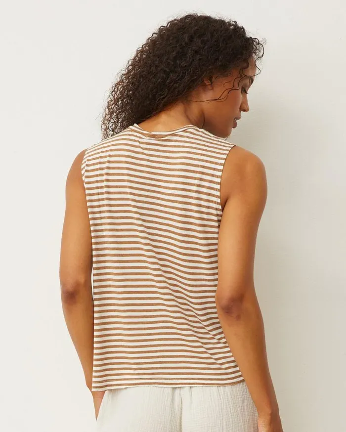 MONROW Tanks Stripe Muscle Tank 8211 Women