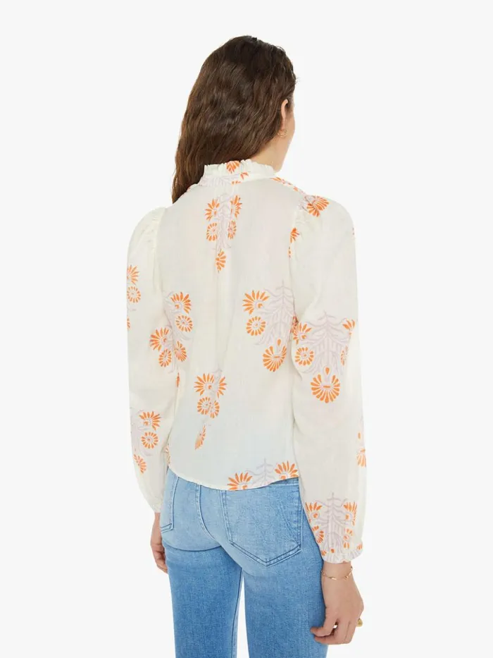 Mother Denim Ana Shirt Papaya Aster 8211 Women