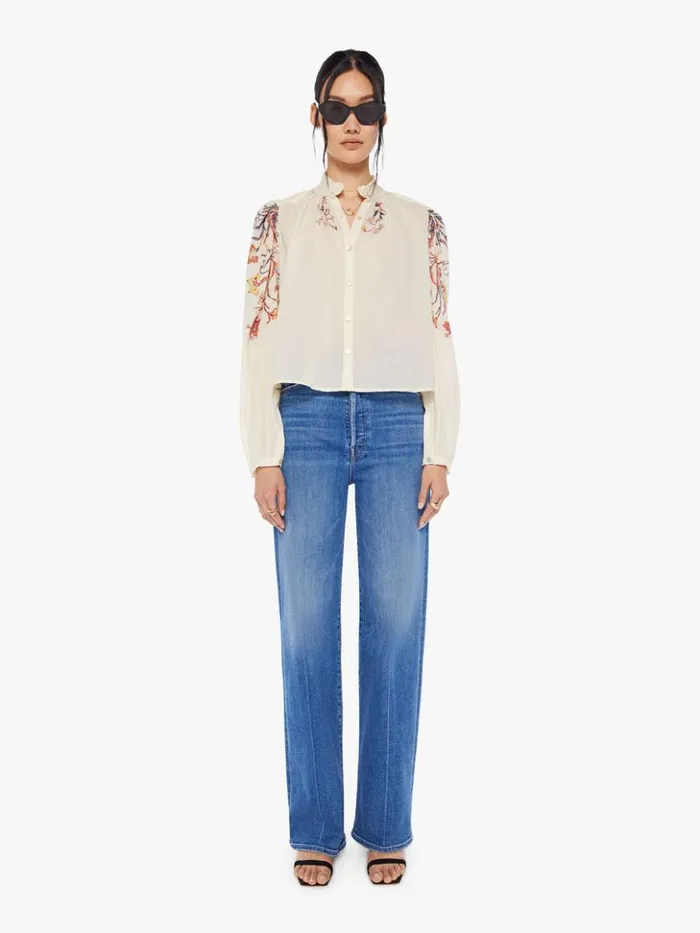 Mother Denim Annabel Shirt Ivory Sun 8211 Women