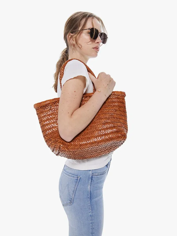 Mother Denim Bags Goa Medium Leather Tote Brown 8211 Women